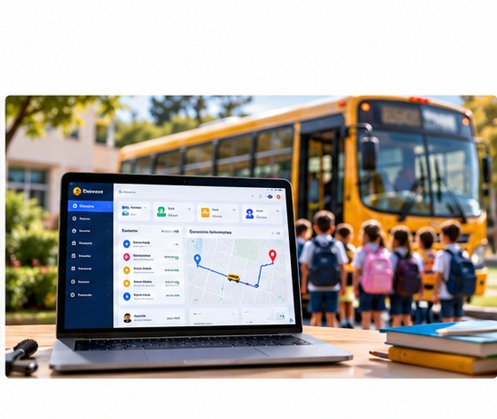 Sistema de gestão de transporte escolar da JR-Sistemas