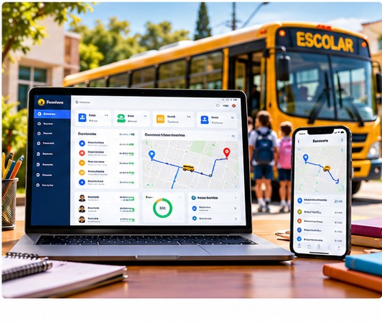 Sistema de gestão de transporte escolar da JR-Sistemas